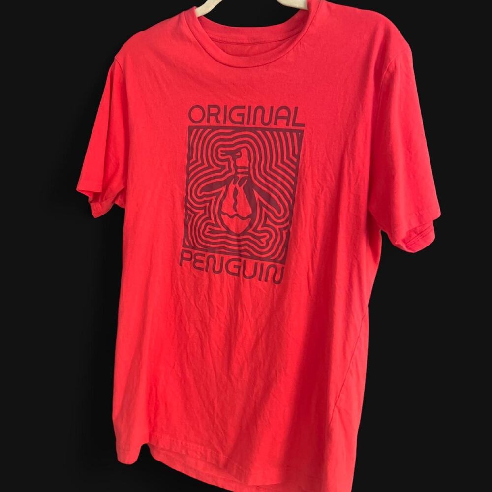 Red original penguin tee SIZE-M